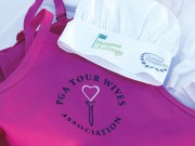 Aprons and hats were provided by Humana and the PGA Wives Association