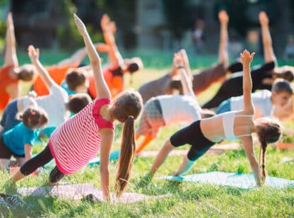 Yoga in the park