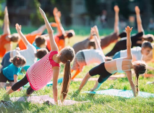 Yoga in the park