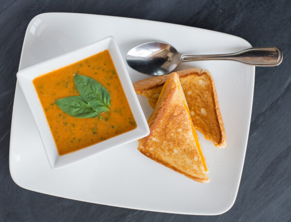 Grilled cheese and tomato soup