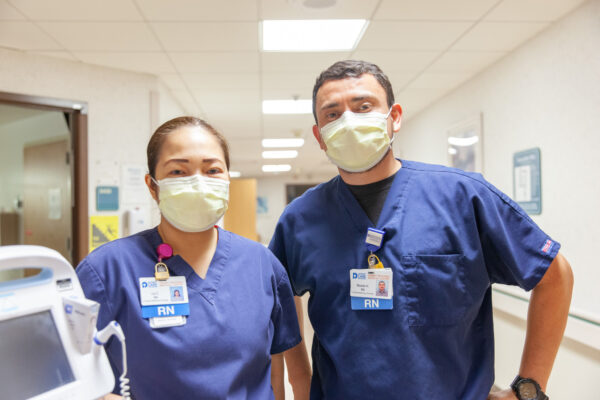 Nurses Liv Cunado, RN and Ricardo Hernandez Gonzalez, RN