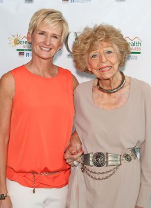 Greeting special guest Edith Morrey (the picture of health at 103!) at the Desert Health® Wellness Awards.