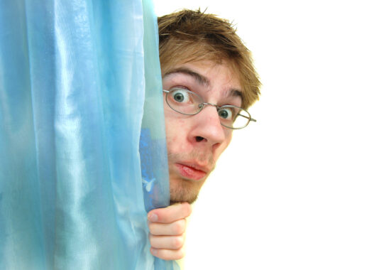 Peeking behind curtain