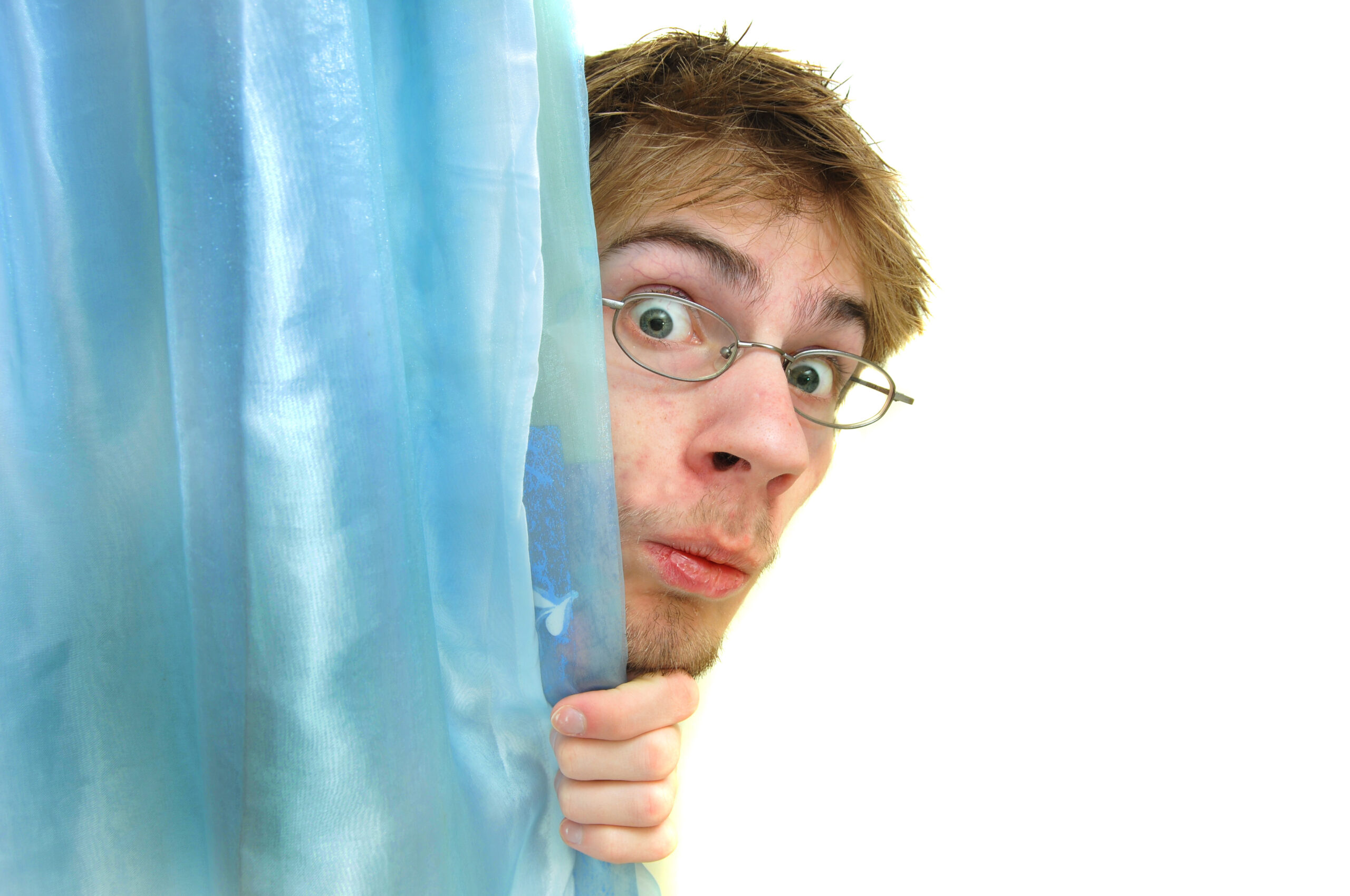 Peeking behind curtain