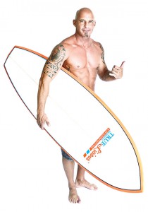 Kevin-surf-board