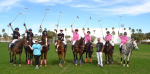 Kids ages 6 and up try their hand at polo with help from retired polo ponies.