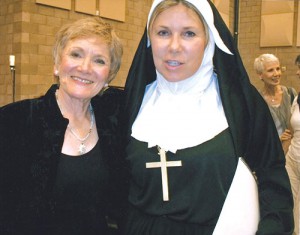Ruthanna Metzger and Dr. Pam Meoli as a nun in the Sound of Music production