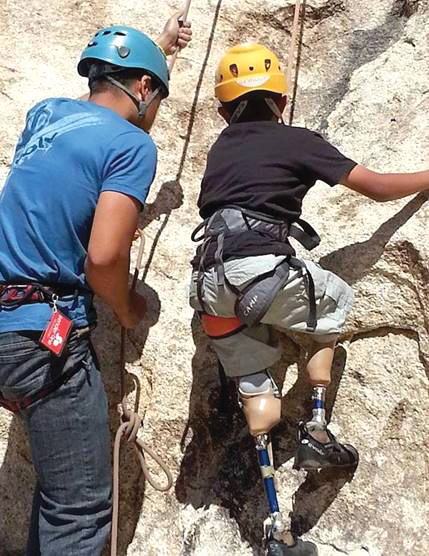 rock climbing