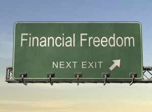 Financial Freedom Road Sign