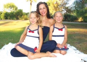 Bronwyn Ison and daughters, Bryna and Brielle